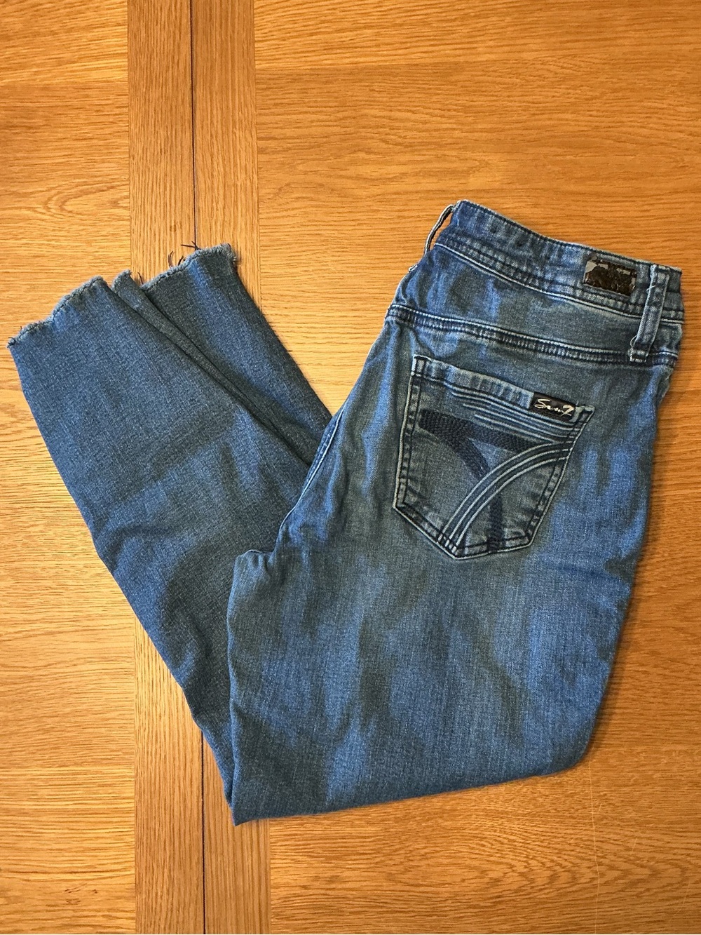 Seven7 Men's Medium Blue Slim Straight Jeans